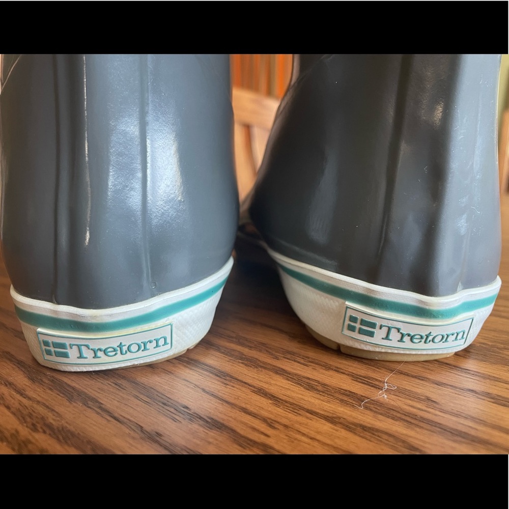 Tretorn Skerry Reslig Gray Rubber Deck Rain Boots Size 5 (36) - Picture 8 of 10
